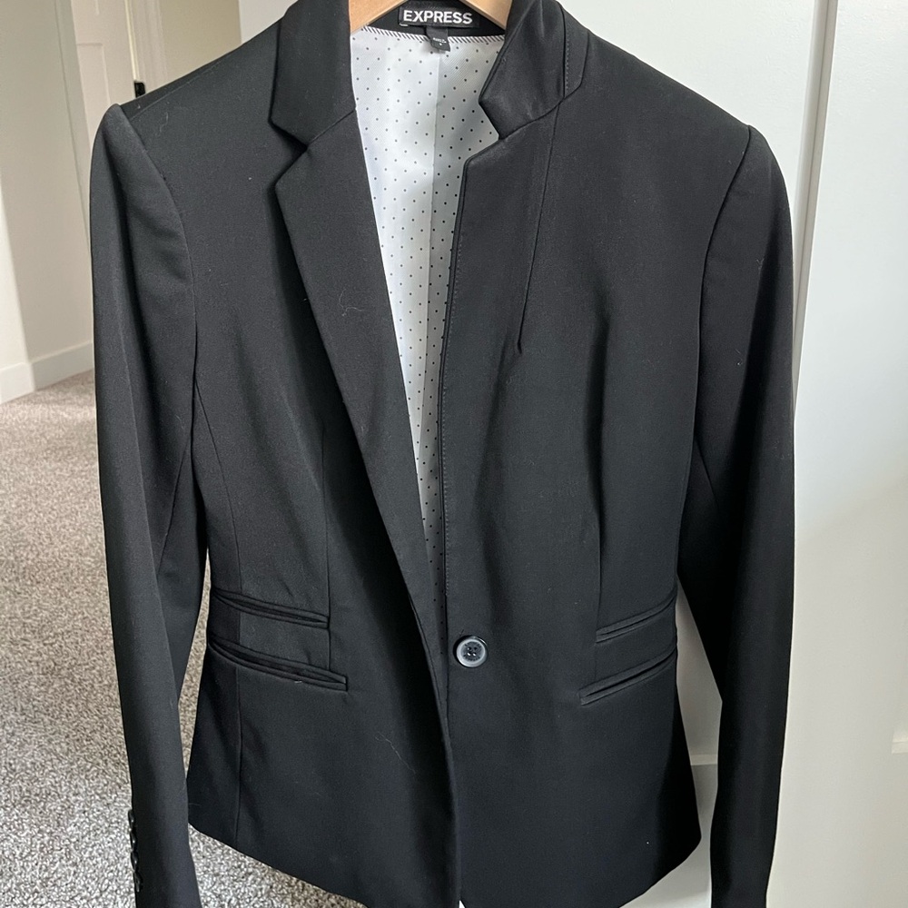 Express Classic Black Suit Jacket